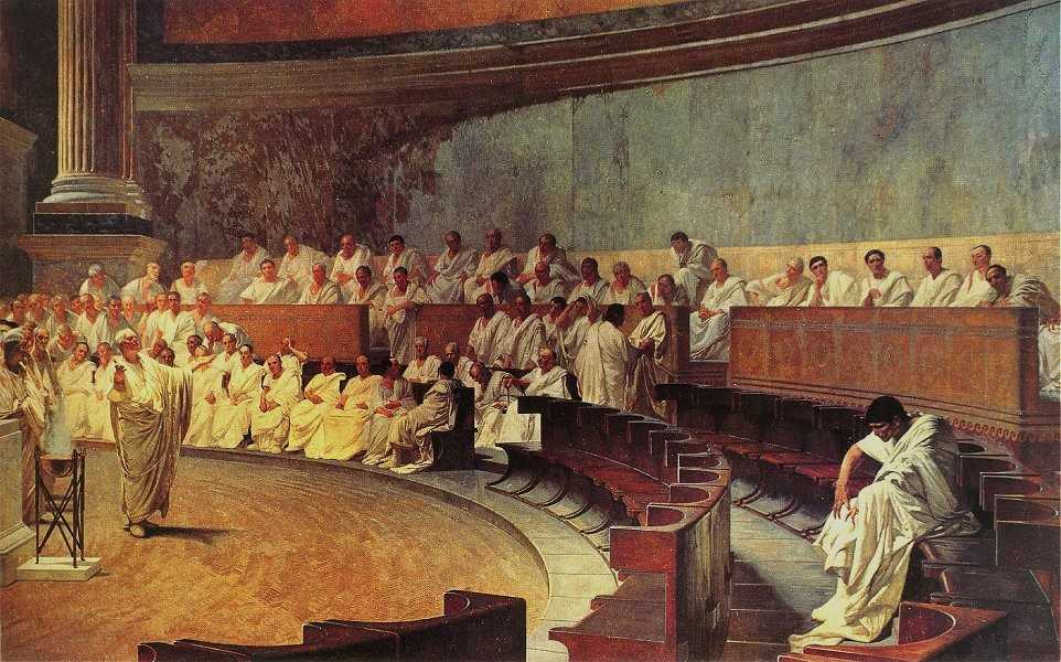 Cicero Denounces Catiline (1888)
